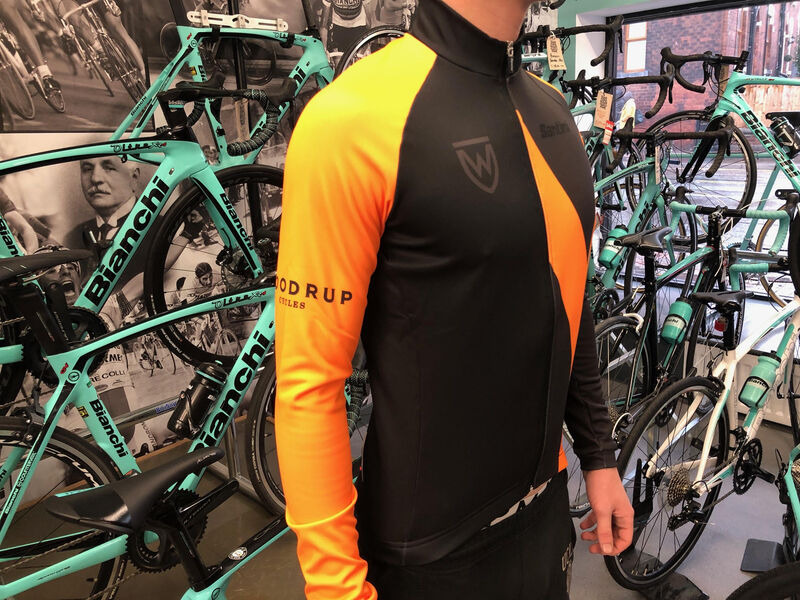 Woodrup Cycles Long Sleeve Winter Jersey - Orange click to zoom image