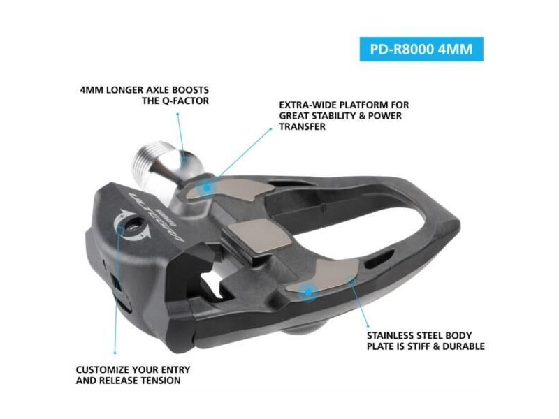 Shimano PD-R8000 Ultegra SPD-SL Road pedals, carbon click to zoom image
